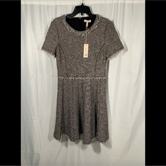 NWT $495 Rebecca Taylor Stretch Tweed Dress - Picture 2 of 8